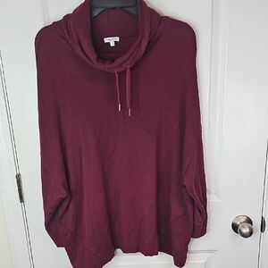 Splendid Women's Burgundy‎ Cowl Neck Sweater Size M